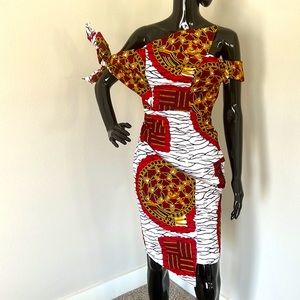 Ankara midi dress medium